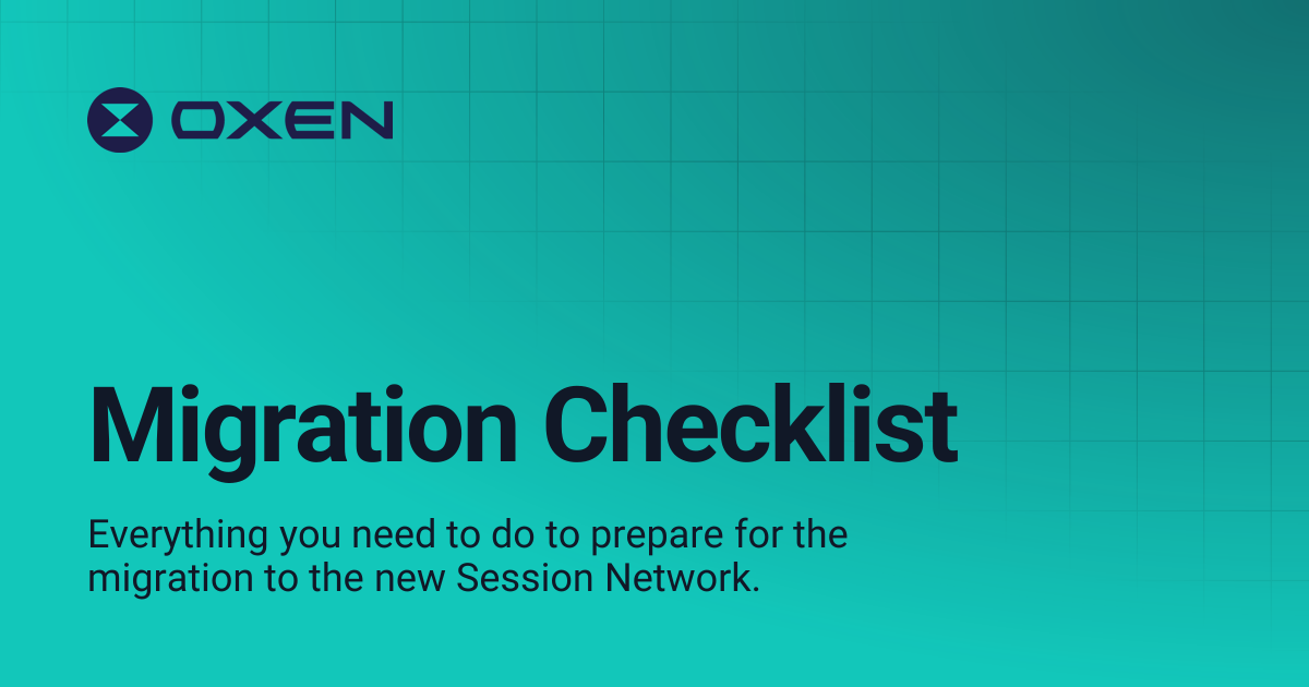 Migration Checklist | Oxen Docs