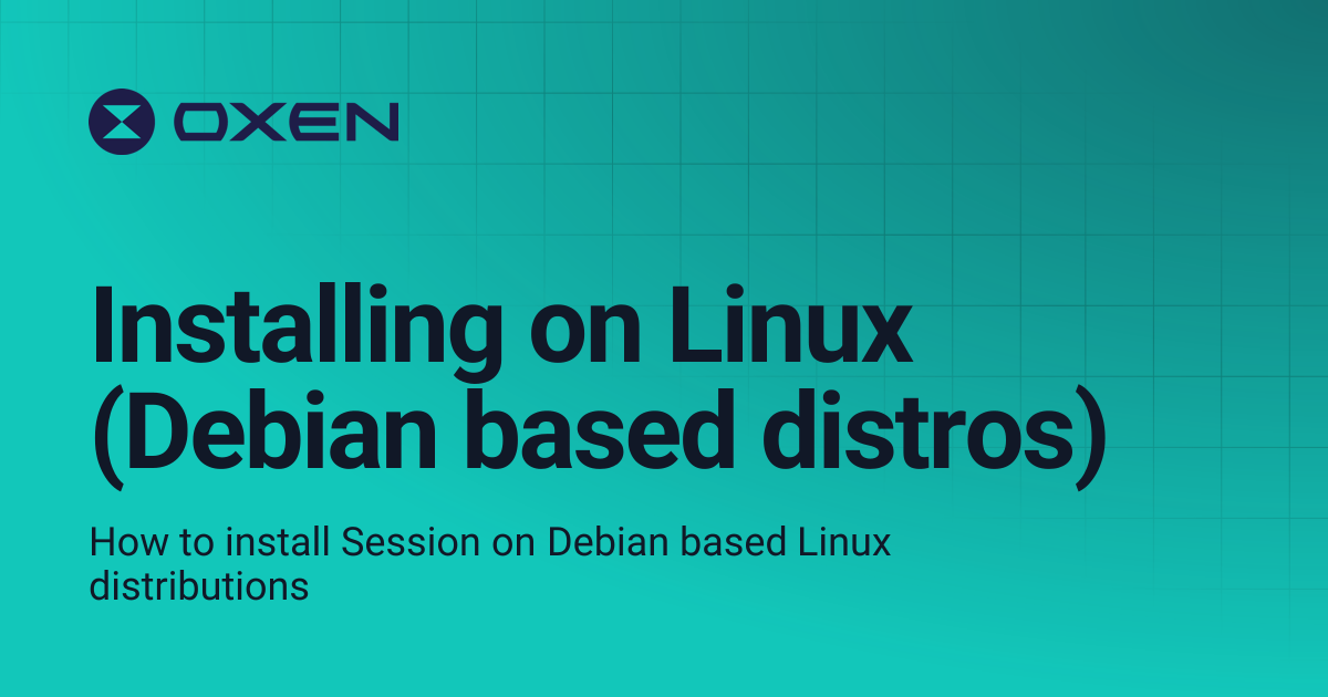 Installing on linux debian based distros oxen docs